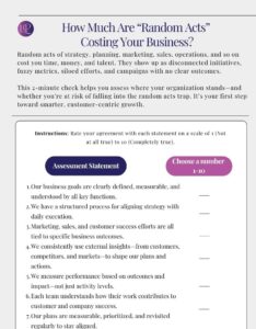 How much are Random Acts costing your business? flyer preview