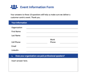 Event Planner Form